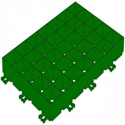 Газонная Решетка Gidrolica Eco Super РГ-60.40.6,4 - пластиковая зеленая в Брянск